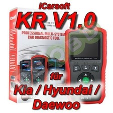 iCarsoft KR v1 Diagnose für Kia Hyundai Daewoo ABS Airbag Motor Getriebe etc...
