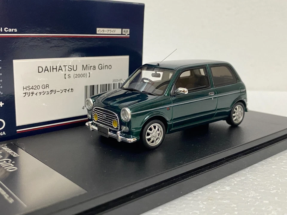 Hi Story HS420GR Daihatsu Mira Gino 2000 Mini Cooper resin 1:43 scale model car - Image 4 of 4