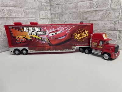 Disney Store Mack Truck Carrier Talking 24  Car Hauler Large Very Rare HTF Case