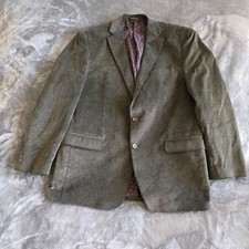 CHAPS Men  s Ralph Lauren Corduroy Blazer /Sport Coat Brown Sz 44 Long Classic
