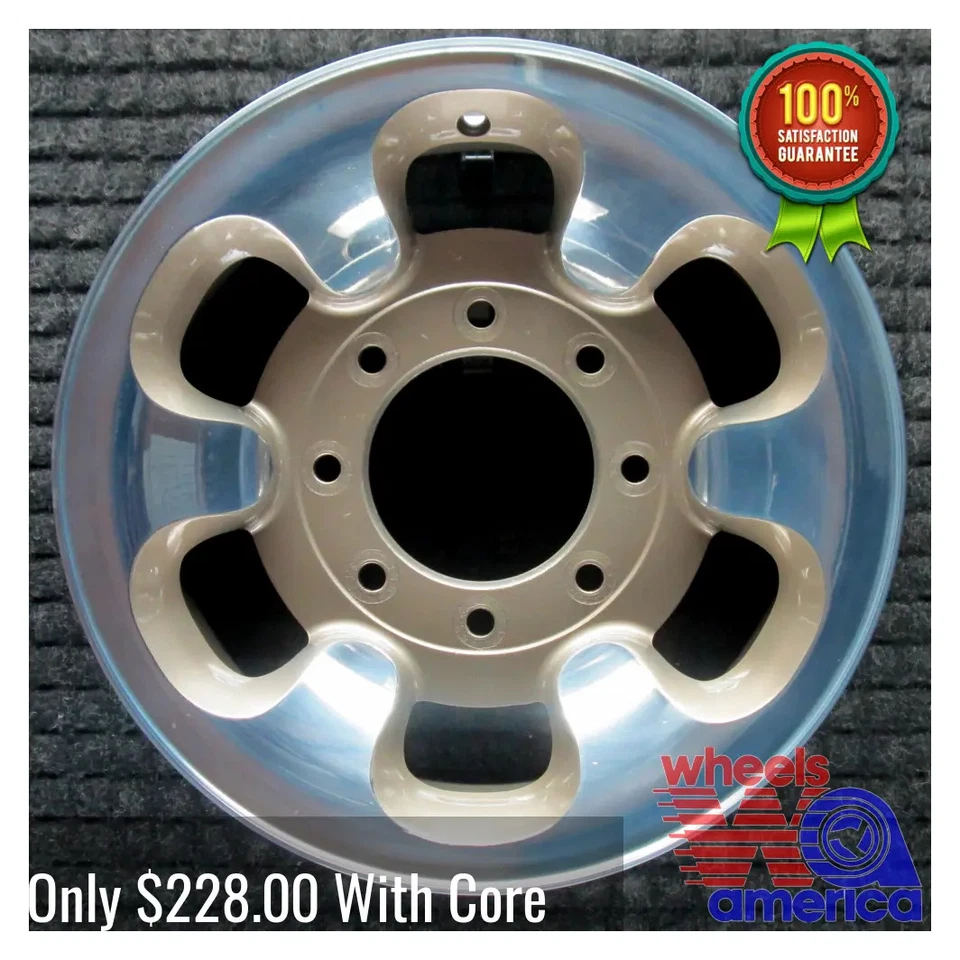 Обод колеса Ford Excursion F-250 Super Duty F-350 16 1999-2005 заводской желтовато-коричневый оригинальный 3407 - Изображение 2 из 4