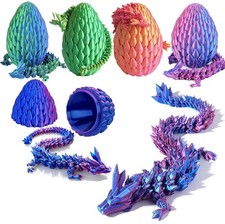 12inch 3D Printed Dragon Egg,Mystery Crystal Fidget Laser Purple