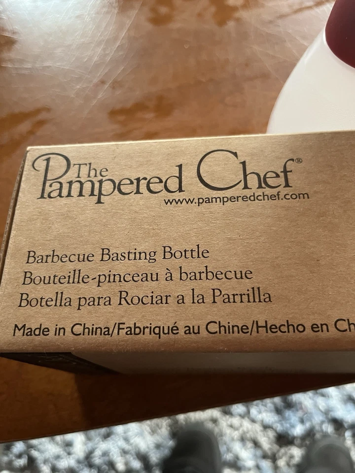 Botella Basting Barbacoa Chef Mimada #2704 ROJA Nueva en Caja Foto 2 de 4