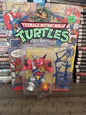 1435 TMNT Ninja Turtles Groundchuck 1991 Playmates Action Figure UNPUNCHED