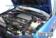 Black Strut Lift Hood Shock Damper for 2000-07 Subaru Impreza GDBF GDB F WRX STi