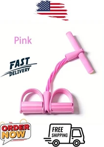 Bandes de résistance 4 Tube de fitness Yoga pied pédaler Pull Strap