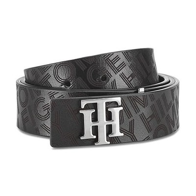Tommy Hilfiger Leather Belt for Men's black 100 cm) Mens Single Side Casual Belt