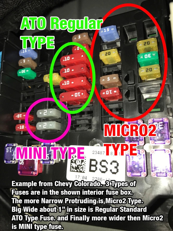 Automotive ATO ATC Standard Blade Fuses Assorted 15 pcs 5A 7.5A 10A 15A 20A Pack - Image 3 of 4