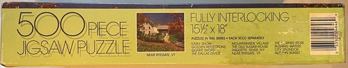 Golden ~ "Near Ryegate, VT ~ 500 Piece Jigsaw Puzzle~ Brand New ~ Factory Sealed - Picture 5 of 5