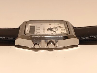 VINTAGE RARE CHROMED ANALOG DIGITAL ALARM CHRONOGRAPH MEN'S