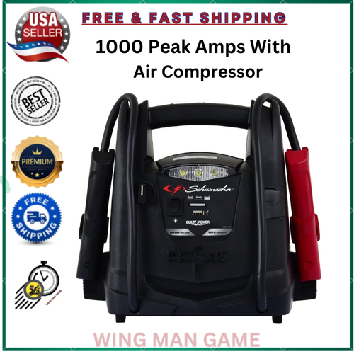 Car Jump Box 12v Battery Jumper Car Starter Booster Truck Heavy Duty