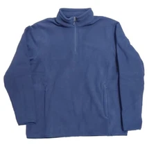 *NWT* Mens Amazon Essentials Large Navy Fleece Pullover #Y5