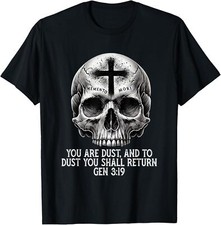 NEW LIMITED Memento Mori Catholic Crucifix Traditional Latin T-Shirt Made In USA