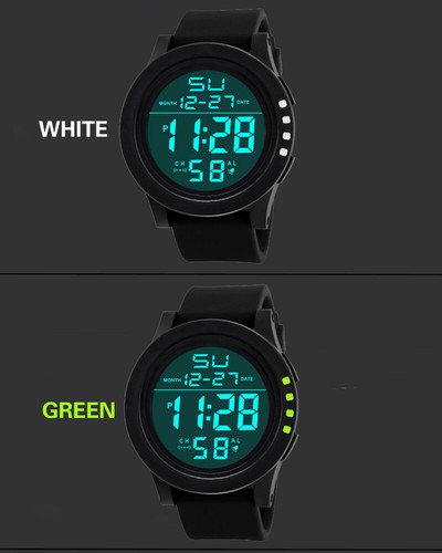 LED Waterproof Digital Quartz Fashion Watch Military Sport Men's Watch Gift - Picture 13 of 31