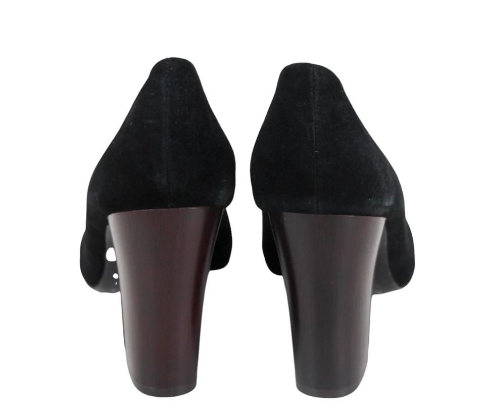 Missoni 黑色正品皮革麂皮绒高跟鞋圆头经典 PUMP 鞋码 9 — 第 4/4 张图片