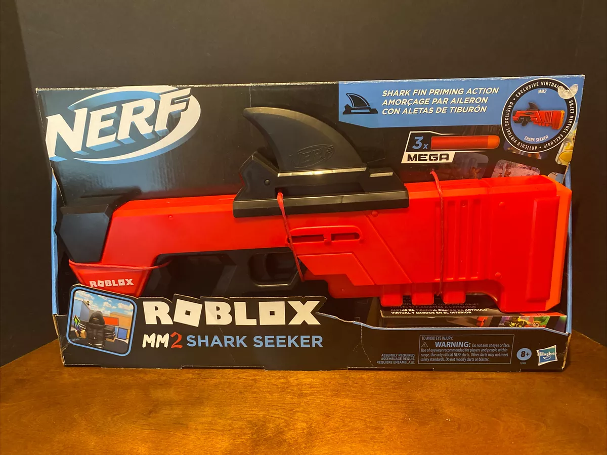 NERF Roblox MM2 SHARK SEEKER Gun ROBLOX INCLUDES CODE BRAND NEW