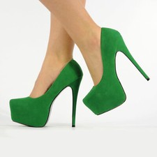 Womens Concealed Platform High Heels Stiletto Pumps Party Club Court Shoes