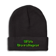Beanies for Men Web Developer Winter Hats for Women Acrylic Skull Cap 1 Size