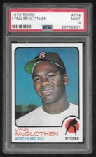 1973 Topps Lynn McGlothen #114 Boston Red Sox PSA 9 Mint!!
