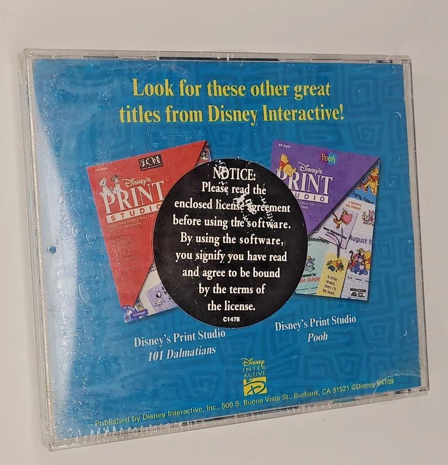 Disney Hercules Print Studio CD-ROM - Vintage 90s Kids Software New Sealed - Image 2 of 3