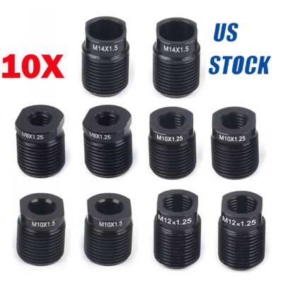 10x Gear Shift Knob Thread Adapters Nut Insert Car Kit M10x1.25 M8x1.25 M12 M14