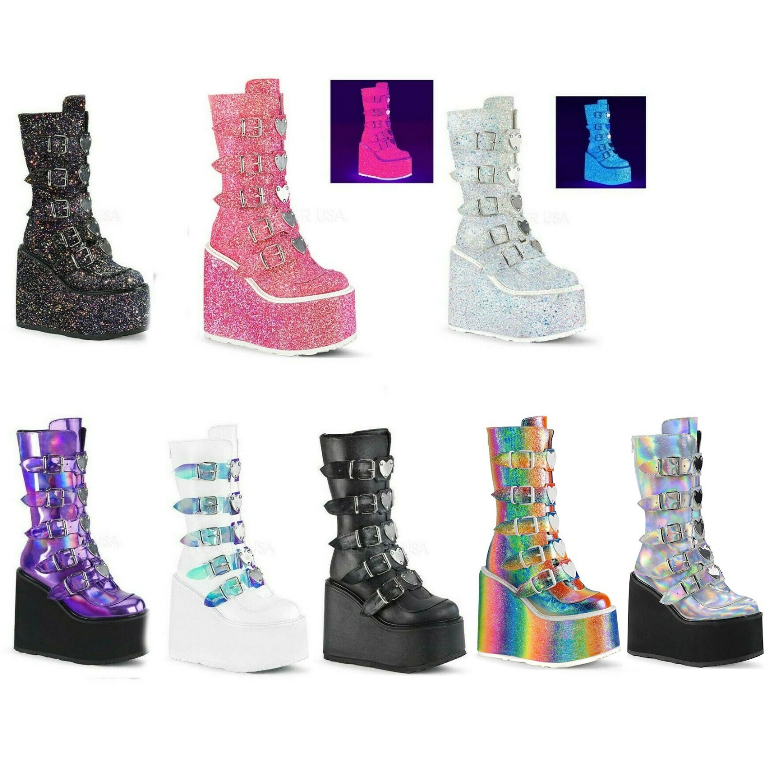 demonia gogo shaker boots