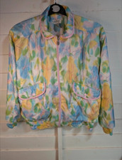 Lavon Ladies 90's Shell Suit Floral Jacket Size Oversized Small