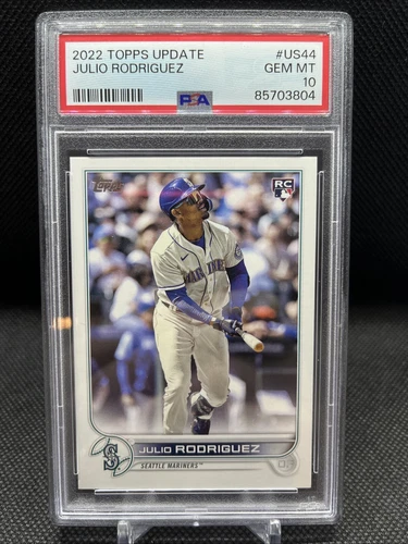 2022 Topps Update Julio Rodriguez #US44 Rookie RC PSA 10 MINT Mariners