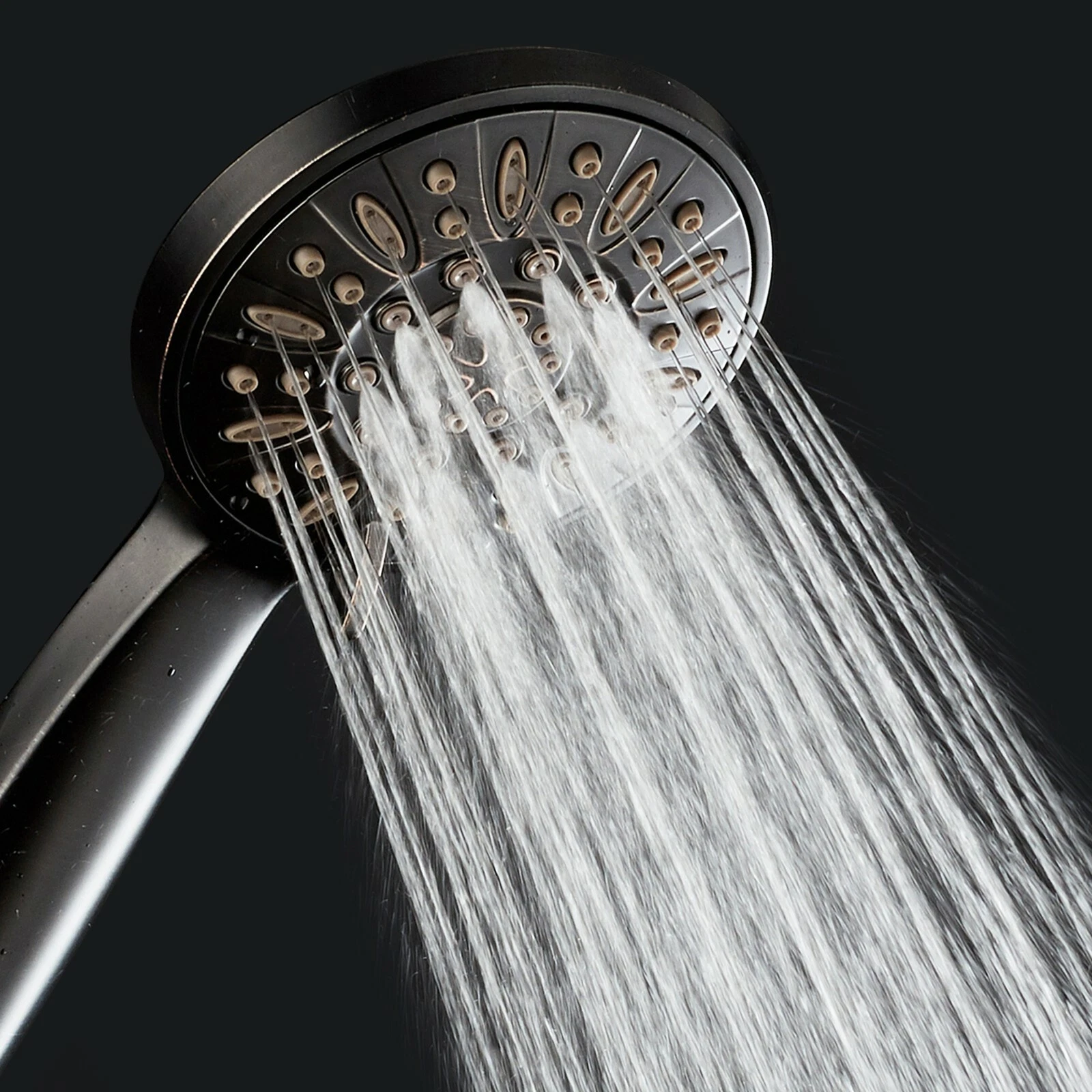 AquaDance 4" Oil Rubbed Bronze High Pressure Hand Held Shower Head, 6 Foot Hose