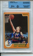 1984-85 Star #128 Mike Dunleavy Autograph BGS JSA Authentic