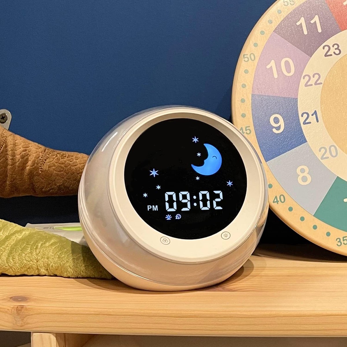 Sun & Moon Rise Kids Alarm Clock Sleep Trainer & Night Light