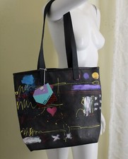 Nwt Victoria Di Hand-painted Art Ooak Heart Modernist Signed Purse Tote Bag 