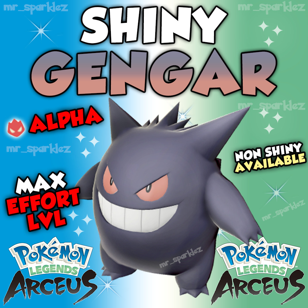 Mini Gengar, Shiny Gengar, Alpha Gengar 