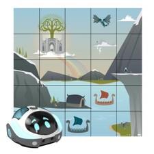 Programmable Bluetooth Floor Robot Loti Bot W/ Activity Mat STEM Educational Toy