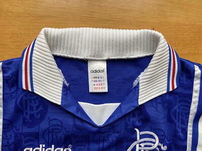 GLASGOW RANGERS 1996 1997 HOME FOOTBALL SHIRT SOCCER JERSEY ADIDAS