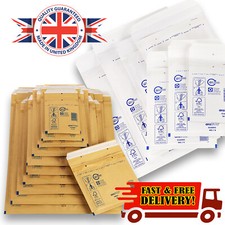 AROFOL ENVELOPES GOLD & WHITE BUBBLE PADDED MAILERS BAGS *ALL SIZES / QTY'S*