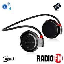 oc Sports Headphones Bluetooth 4 Radio FM mp3 Player MicroSD Phone Calls Mic Handsfree