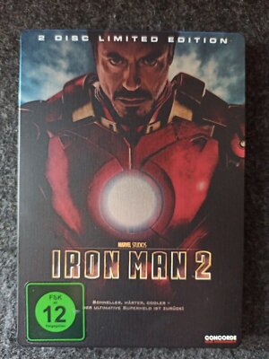 Iron Man 2 (DVD, Steelbook, 2 Disc Limited Edition) sehr guter Zustand !