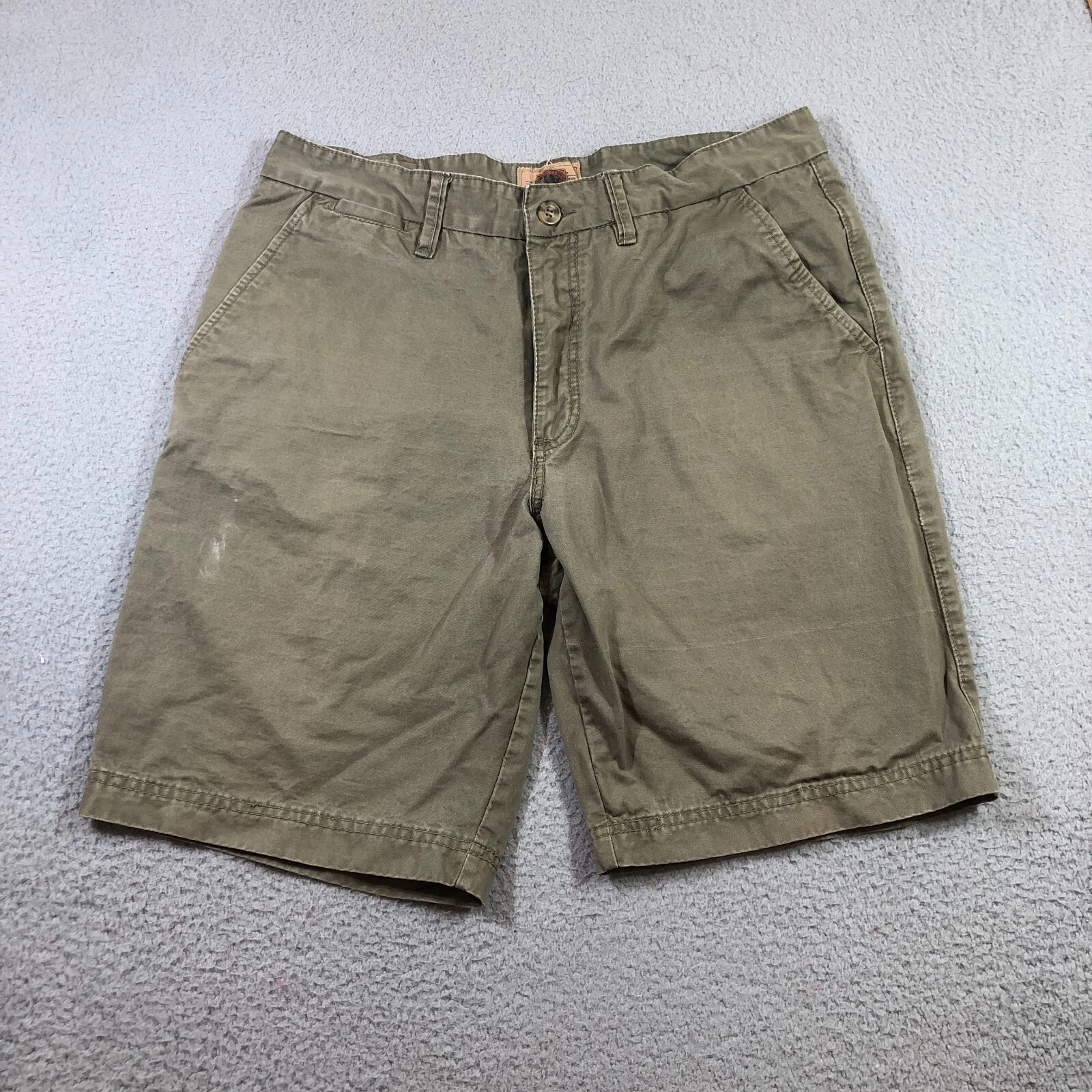 boston trader chino shorts mens 36 green outdoors hiking