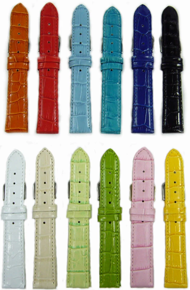 Cinturino Orologio Cinturino di Ricambio Alligator-Louisiana-Prägung Pelle