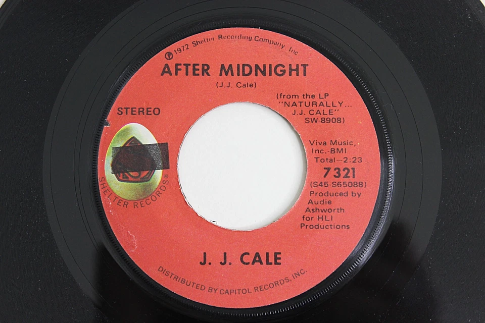 J J CALE Vintage 45rpm After Midnight/Crying Eyes NOS New Old Stock - Image 2 of 4