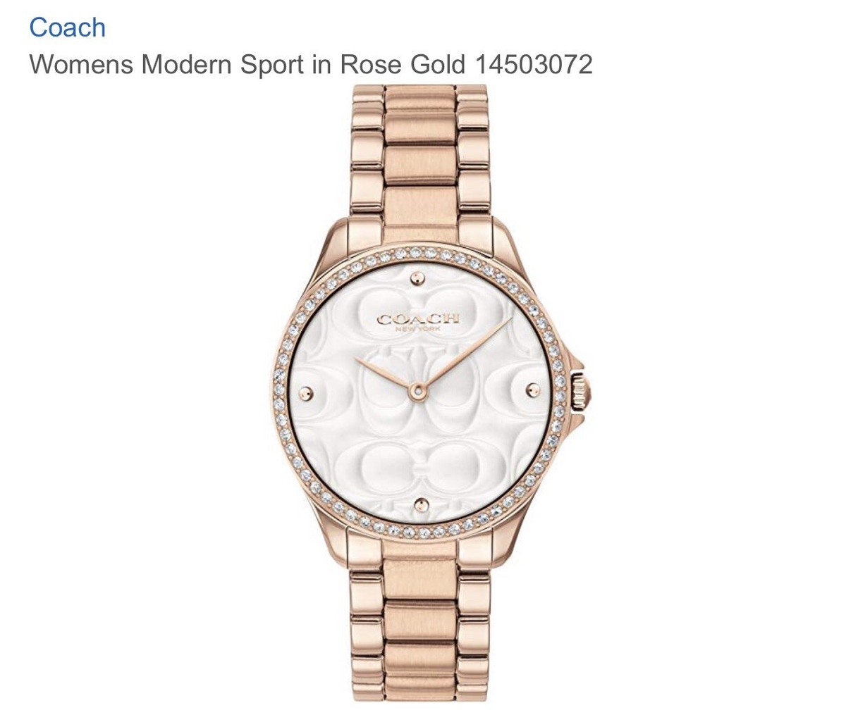 Coach women watch NEW (needs battery replacement) | eBay display picture 2
