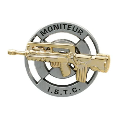 VERITABLE INSIGNE BREVET MONITEUR ISTC INSTRUCTION SUR LE TIR DE COMBAT