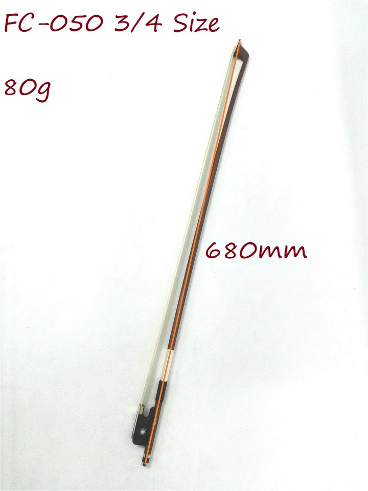 Symphony 3/4 Size Cello Bow–Natural BrazilWood/Horse Hair/Sheepskin Band FC-050 - Image 2 of 4