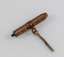 Antique Victorian Mini Mechanical Watch key with chain part