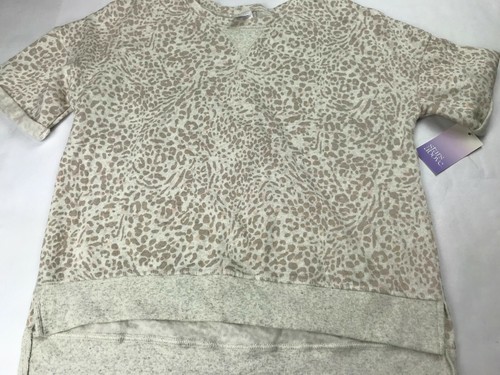 Women's Brushed Fleece Short Sleeve Lounge Sweatshirt - Stars Above - NWT - Picture 10 of 16