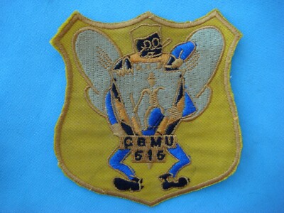 PATCH US NAVY 515th MOBILE CONSTRUCTION Bn SEABEES CBMU-515 | eBay
