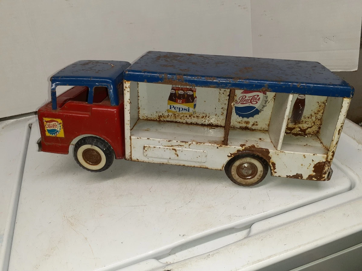 Camion Nylint N°86 – Remorque Cirque Gradins Bleus – Acier Pressé Vintage 1970