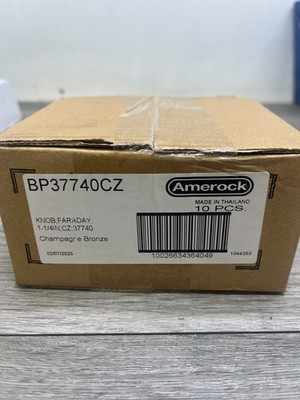 LOT OF 10 Amerock BP37740CZ Faraday 1-1/4'' Champagne Bronze Cabinet Knob