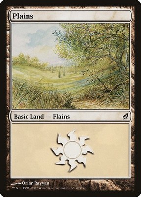 8x Plains Basic Land (random art versions) - LP - Lorwyn - SPARROW MAGIC mtg